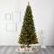 9ft. Pre-Lit White Mountain Pine & Pinecones Artificial Christmas Tree with Clear LED Lights